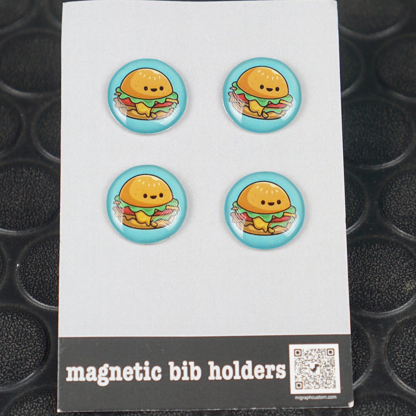 Magnet bib holder