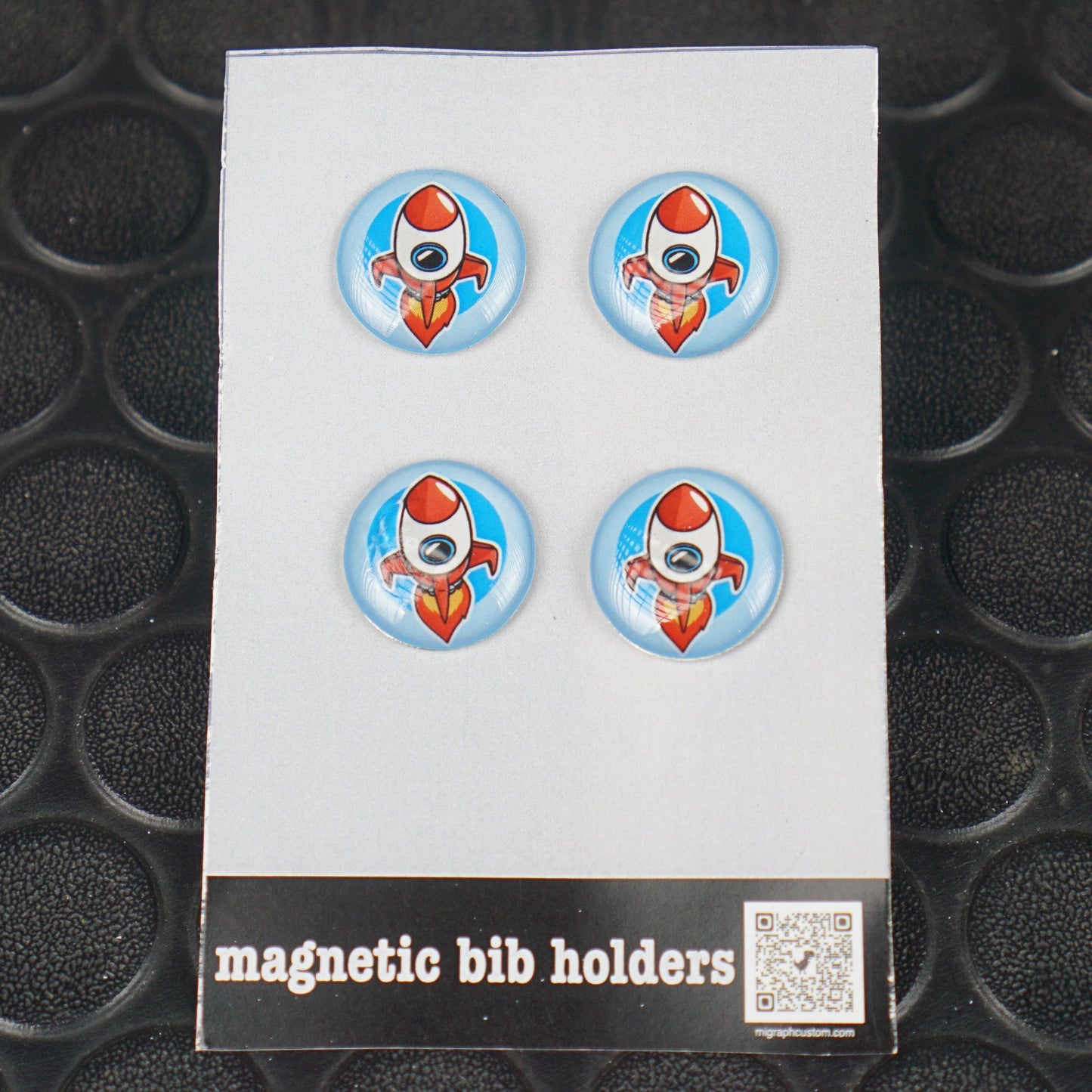 Magnet bib holder